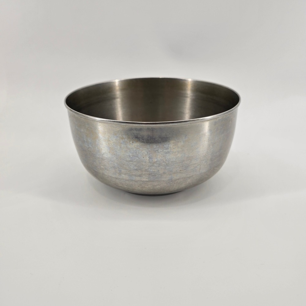 Sunbeam Mixmaster Bowl Stainless Steel Vintage Made in USA Silver 9in